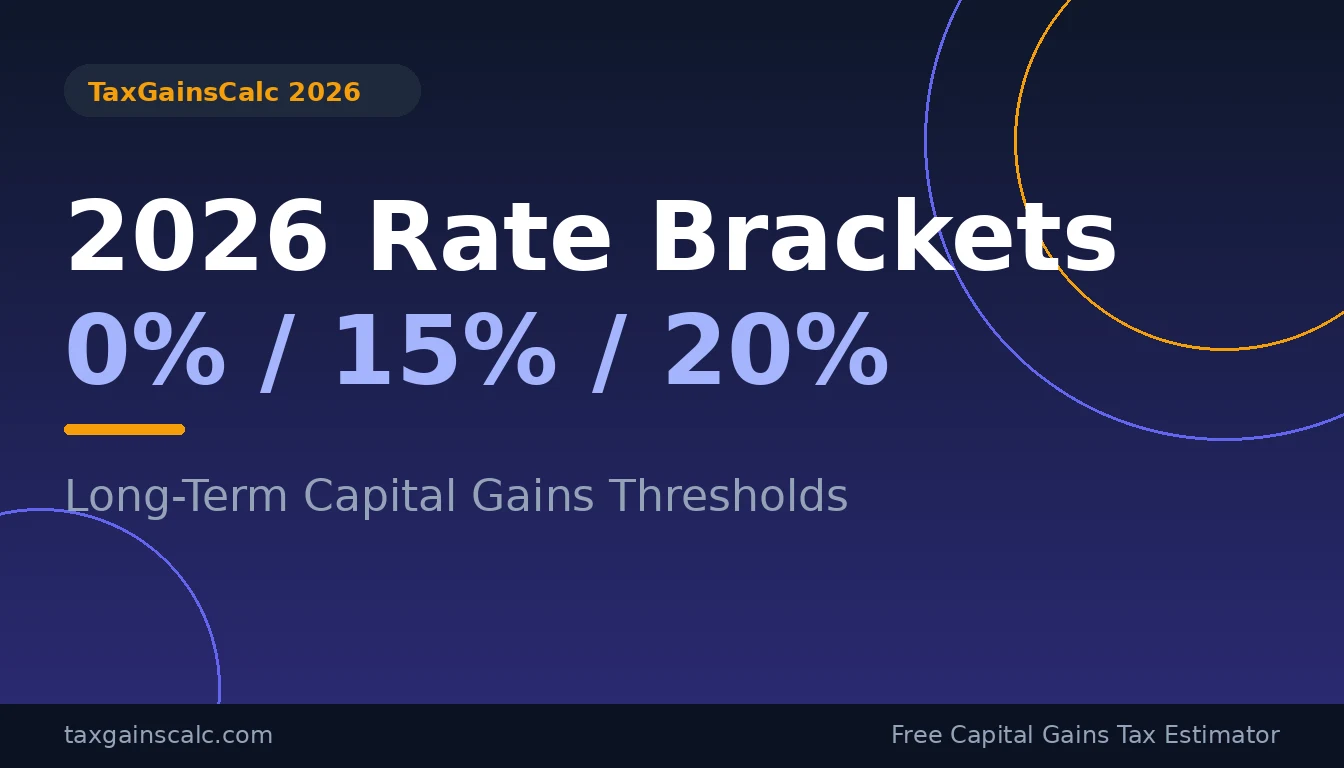 2026 Capital Gains Tax Brackets by Filing Status