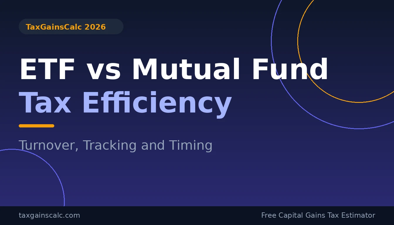 ETF vs Mutual Fund Tax Efficiency Comparison