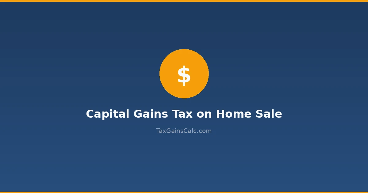 Capital Gains Tax on Home Sale: Complete Guide to Primary Residence Exclusion