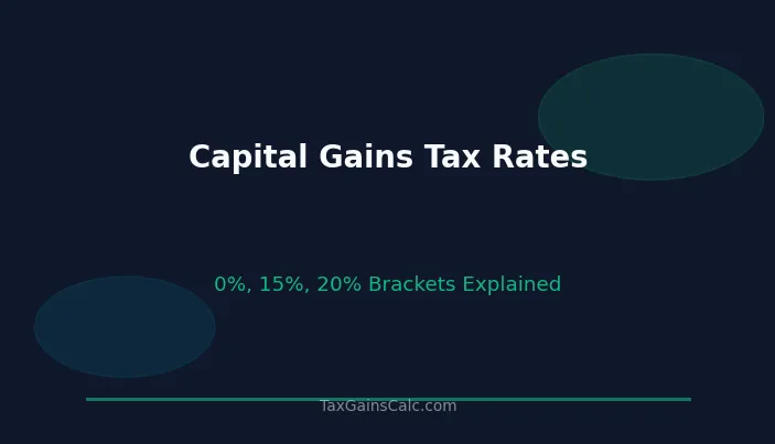 Capital Gains Tax Rates 2026: Complete Breakdown of 0%, 15% and 20% Brackets