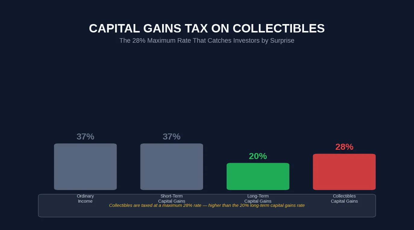 Capital Gains Tax on Collectibles 2026: Coins, Art, Antiques & the 28% Rate Explained