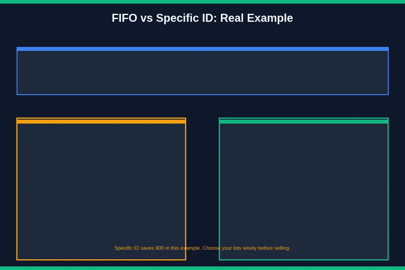 FIFO vs Specific ID: A Real Comparison