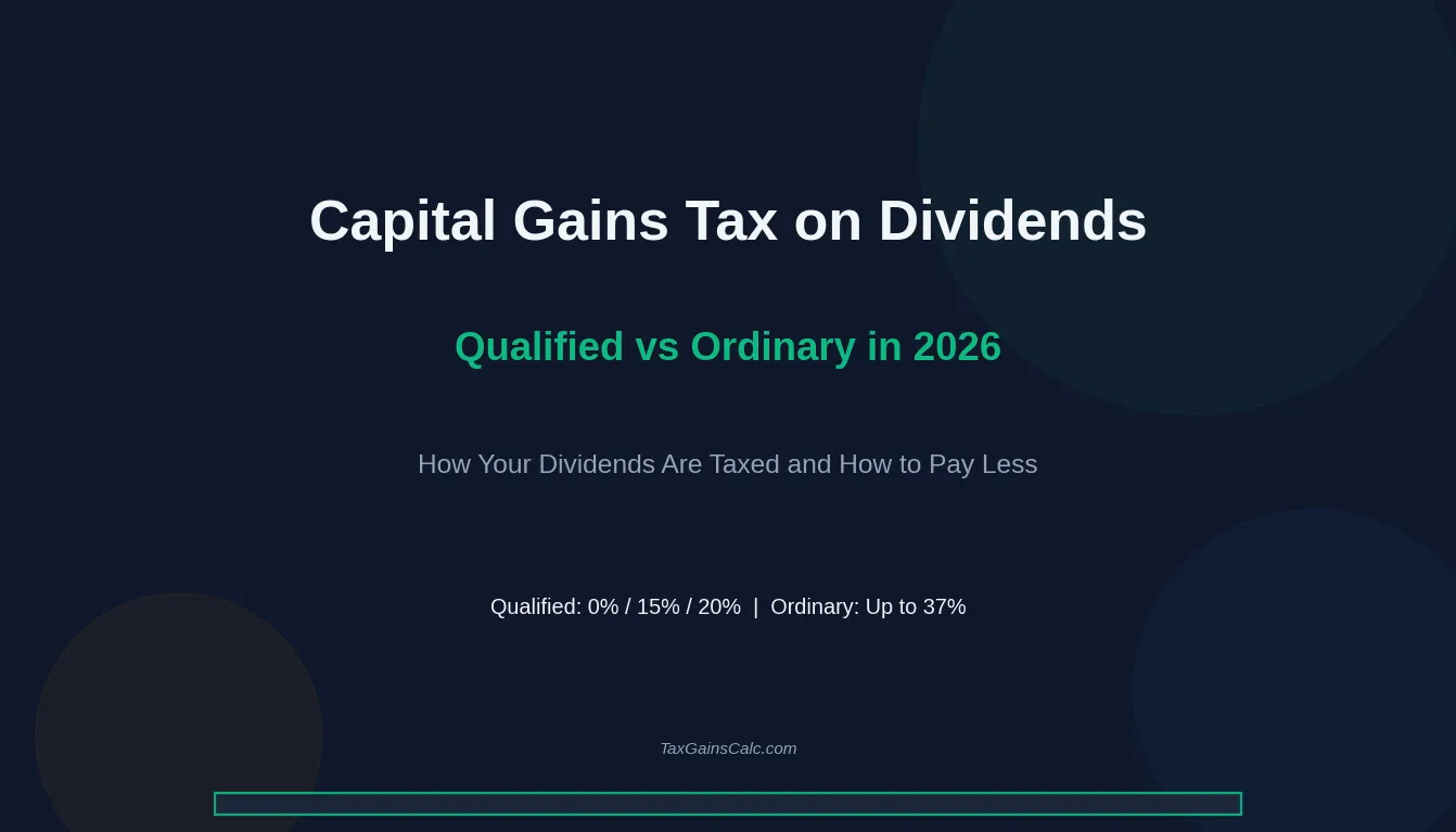 Capital Gains Tax on Dividends 2026: Qualified vs Ordinary and How to Pay Less