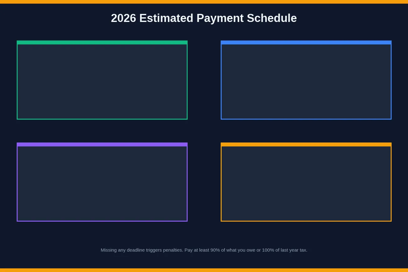 2026 Estimated Payment Schedule