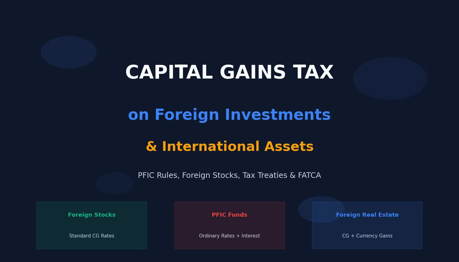 Capital Gains Tax on Foreign Investments: PFIC Rules, Currency Gains and What the IRS Really Wants