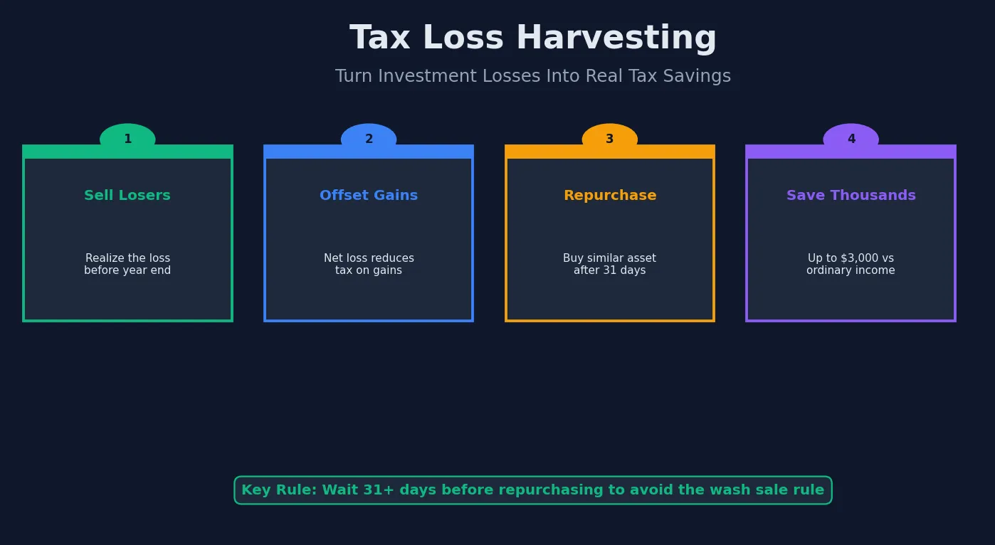 Tax Loss Harvesting: The Complete Guide to Turning Investment Losses Into Real Tax Savings